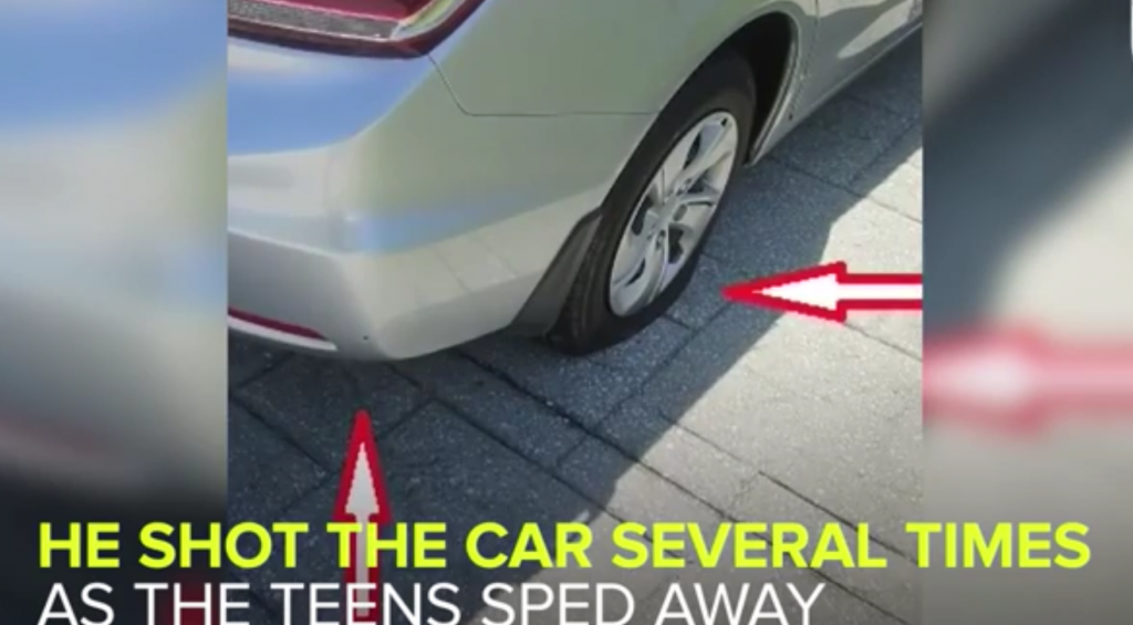 concealed carry shot at car